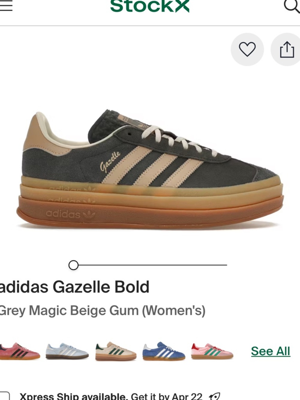 Adidas gazelle bold grey magic beige gum
